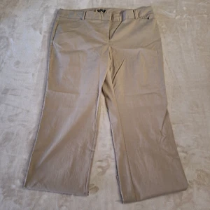 George Pants Adult Women's 18P Petite Beige Business Casual Formal Chino Rayon - Picture 1 of 10