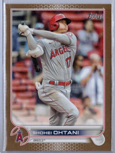 SHOHEI OHTANI 2022 Topps Series 1 - Gold #/2022 - SP Base Angels MVP? Card No. 1