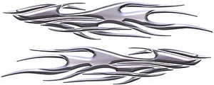 84" SET Boat Car Truck Trailer Graphics Decals Vinyl Stickers Flames Wrap - Bild 1 von 3