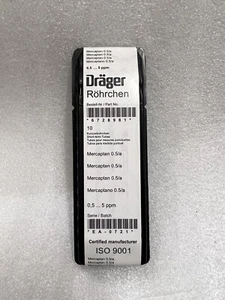 DRAGER/DRAEGER MERCAPTAN 0.5/a 0.5-5PPM 6728981 GAS DETECTION TUBE - Picture 1 of 1