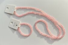 Handmade Sea Glass Beaded Necklace & Bracelet Set Brand New Free P&P