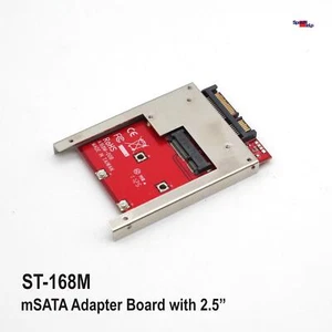 Msata En SATA Adaptador SSD Con 2.5" Marco ST-168M Sata-Iii 6Gbps Top Calidad - Imagen 1 de 4