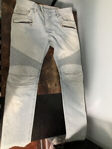 balmain mens biker jeans