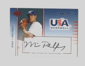 Autógrafo de Mike Pelfrey 2005 Upper Deck EE. UU. Baseball Team Signatures # 409/595 - Imagen 1 de 2