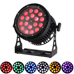 IP65 Led Waterproof Par Can 18X18W RGBWA UV Zoom Wash Par Light outdoor Stage - Picture 1 of 11