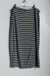 Dorothy Perkins Womens Jersey Pencil Skirt -Stripe Black - Size 12 (I95) - Picture 1 of 3