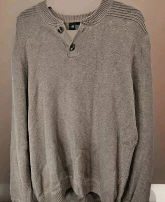 Hombre Eddie Bauer 2 Botones Henley Suéter - Grande Foto 1 de 4