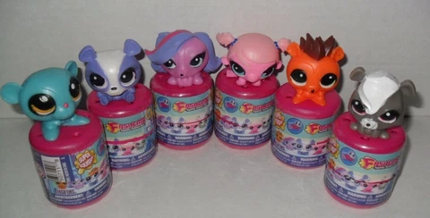 TECH4KIDS FASHEMS LITTLEST PET SHOP SERIES 1 COMPLETE SET OF (6) LOOSE NEW Cover