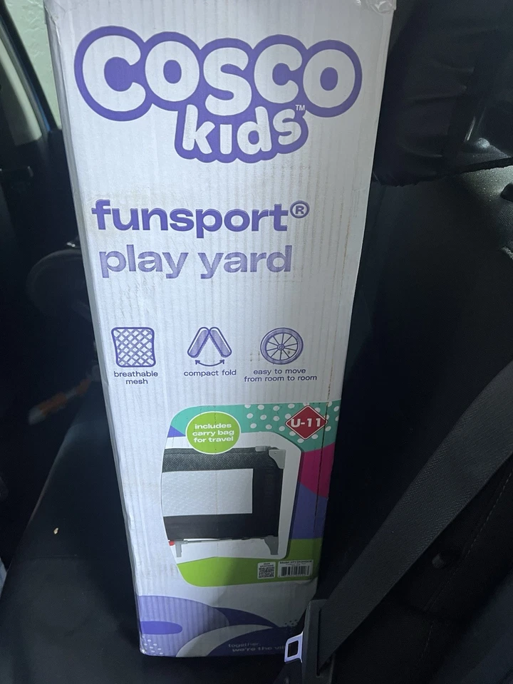 Cosco Kids PY363HGC Funsport Portátil Compacto Bebé Patio de Juegos con Bolsa de Transporte, Foto 1 de 1