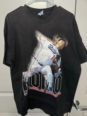 Футболка MLB Los Angeles Dodgers Hideo Nomo XL черная винтажная футболка - Изображение 1 из 4