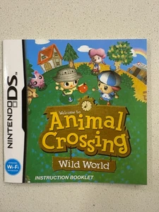 ANIMAL CROSSING WILD WORLD - NINTENDO DS - INSTRUCTION MANUAL ONLY - Picture 1 of 1