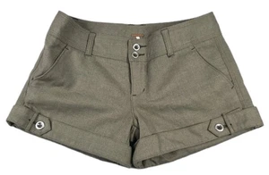 Free People Women's Shorts Size 2 Wool Blend Lined Belt Loops Button Olive Green - Picture 1 of 10
