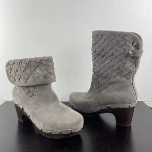 UGG Lynnea Arroyo Weave Chestnut Bootie Size 7 US - Picture 1 of 16