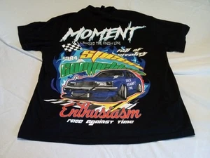 Camisa Shein Para Hombres Pequeña De Colección 1984 Nascar Speed Competition Race Against Time - Imagen 1 de 6