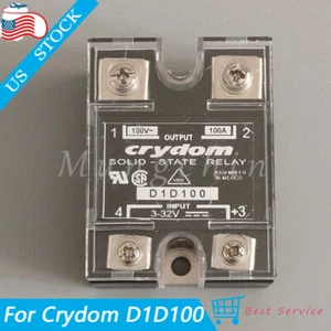 For Crydom D1D100 Solid State Relay SPST D1D100 100VDC/100A IP00 3-32VDC - Picture 1 of 5
