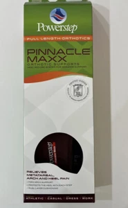 Powerstep Pinnacle MAXX Orthotic Supports Insoles Mens 3-3 1/2 Womens 5-5 1/2 - Picture 1 of 2