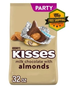 Hershey's Kisses Milk Chocolate with Almonds Candy, Party Pack - 32 oz - Picture 1 of 5