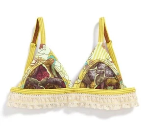 Maaji 142203 Girl's Yellow 'Royal Riders' Reversible Bikini Bottom Sz 10 - Picture 1 of 2