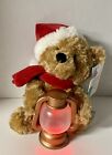 Gemmy Animated Lightshow Bear Lantern Plush 10? Christmas Jolly Old St Nicholas