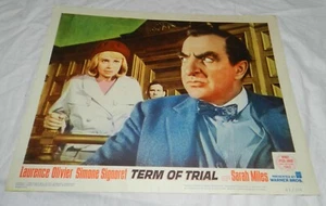 Set mit 8 Vintage Film Lobby Karten für Prozesszeit, 1962, Laurence Oliver - Bild 1 von 8