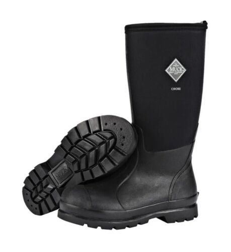 MUCK BOOT COMPANY Men's Waterproof Outdoor Chore Hi Black Work Boots ...