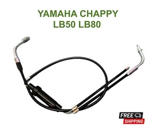 Fit YAMAHA LB50 LB80 LB 50 80 CHAPPY THROTTLE CABLE Set BLACK Lenght 85cm. - Picture 1 of 5