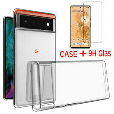 Hülle für Google Pixel 6 Tasche Silikon Case Bumper Slim Cover + 9H Schutz Glas