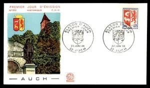 MayfairStamps France FDC 1966 Blason D'Auch First Day Cover aas_40385 - Picture 1 of 2