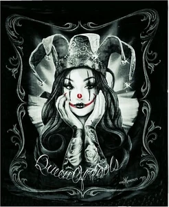 DGA Day of the Dead Homie Chicano Lightweight Queen Throw Blanket Fools Payasa - Picture 1 of 2