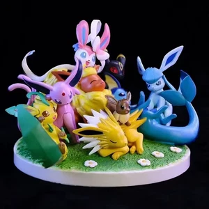 Eevee Evolutions Friends Family Personaje Figura Completo Conjunto de Figuras Coleccionables - Imagen 1 de 6