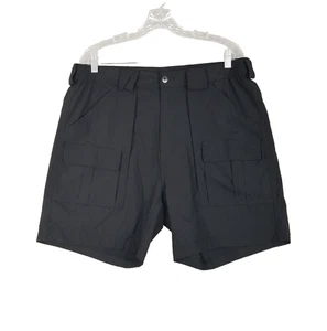 Weekender Cargo Shorts Mens 36 Black Nylon Spandex Lightweight Hiking Pockets - Picture 1 of 12