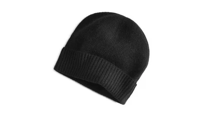 Gorro Charter Club 100 % cachemir con puños, creado para Macys - negro clásico Foto 1 de 2