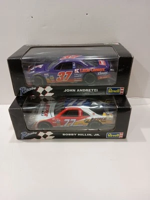 NASCAR REVELL 1996 BOBBY HILLIN JR #77 JASPE FORD JOHN ANDRETTI #37 KMART FORD Foto 1 de 4