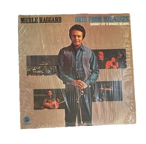 Vintage 1969 Merle Haggard "Okie From Muskogee" LP - Capitol (ST-384) VG - Picture 1 of 4