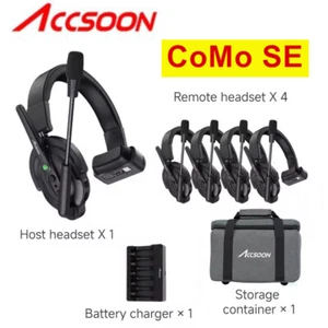 US ACCSOON CoMo SE 1H4R 2.4GHz Full-Duplex 400m Wireless Intercom Headset System - Picture 1 of 9