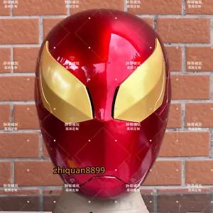 Spider-Man 1/1 Wearable Helmet Full Face Masks Iron Spider Cosplay Prop - Picture 1 of 10