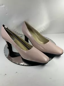 JENNY BUCHANAN womens shoes heels light pink Leather size 8.0M Vintage - Picture 1 of 8
