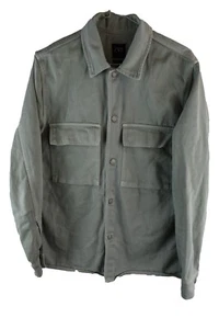 ZARA Green Denim Jacket size S Womens Relaxed Fit Casual Outdoors Outerwear - Picture 1 of 7