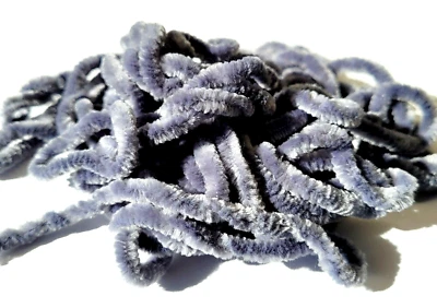 CHENILLE - GRAY - Medium - 3-4mm - 5 Yard Pack - Fly & Jig Tying Material - NEW! - Image 1 of 2
