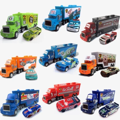 Car Story Alloy Container ToyCar Racing Story Number RacingBox Container Trailer - Image 1 of 3