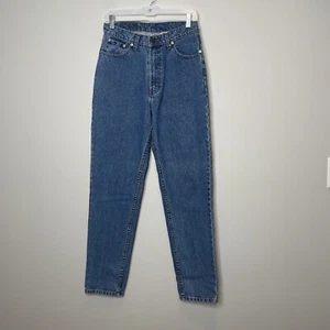Neu mit Etikett Deadstock Vintage 90er 100 % Baumwolle starr Denim Mom Jeans Größe 11/12 - Bild 1 von 8