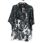 VTG NWT Elvis Presley Mens Allover Print Button Up Bowling Shirt Size XL AOP
