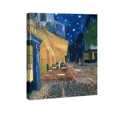 Van Gogh Painting Repro Canvas Print Wall Art Home Decor Cafe Terrace Pictures - Image 1 of 4