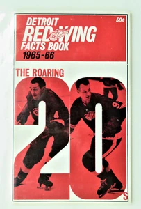 Vintage Detroit Red Wing Facts Book 1965-66 - Gordie Howe & Bill Gadsby Cover - Picture 1 of 4