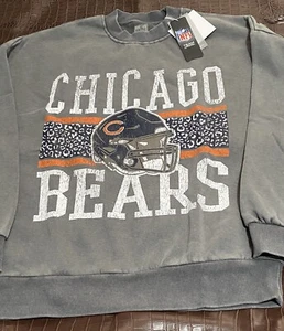 Game Day Couture Chicago Bears Oversized Vintage Wash Crewneck NWT Size Small - Picture 1 of 11