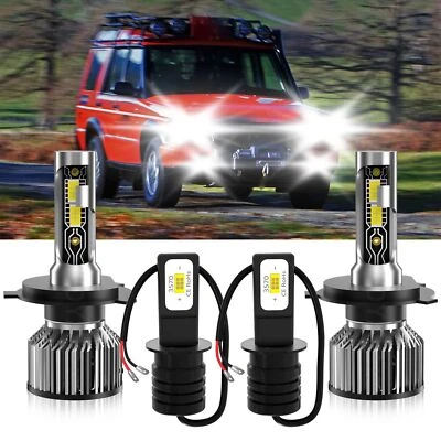 适用于路虎 Discovery 1994 - 1998 前 LED 车头灯高/低雾灯泡 — 第 1/4 张图片