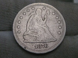 1876-s Seated LIBERTY Quarter. #11 - Picture 1 of 7