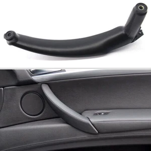 Fit BMW E70 X5 51416969401 Left Inner Door Panel Handle Pull Trim Cover Black - Picture 1 of 8