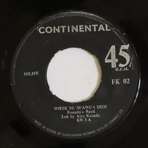GHANA HIGHLIFE ULTRA RARE ALEX KONADU's BAND WOTE SE M'AWUA DIDI 7" ONLY HEAR - Picture 1 of 3