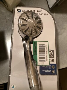 Glacier Bay Duschkopf 1,8 GPM Handbrause 3 Strahlarten verchromt Wandhalterung - Bild 1 von 1